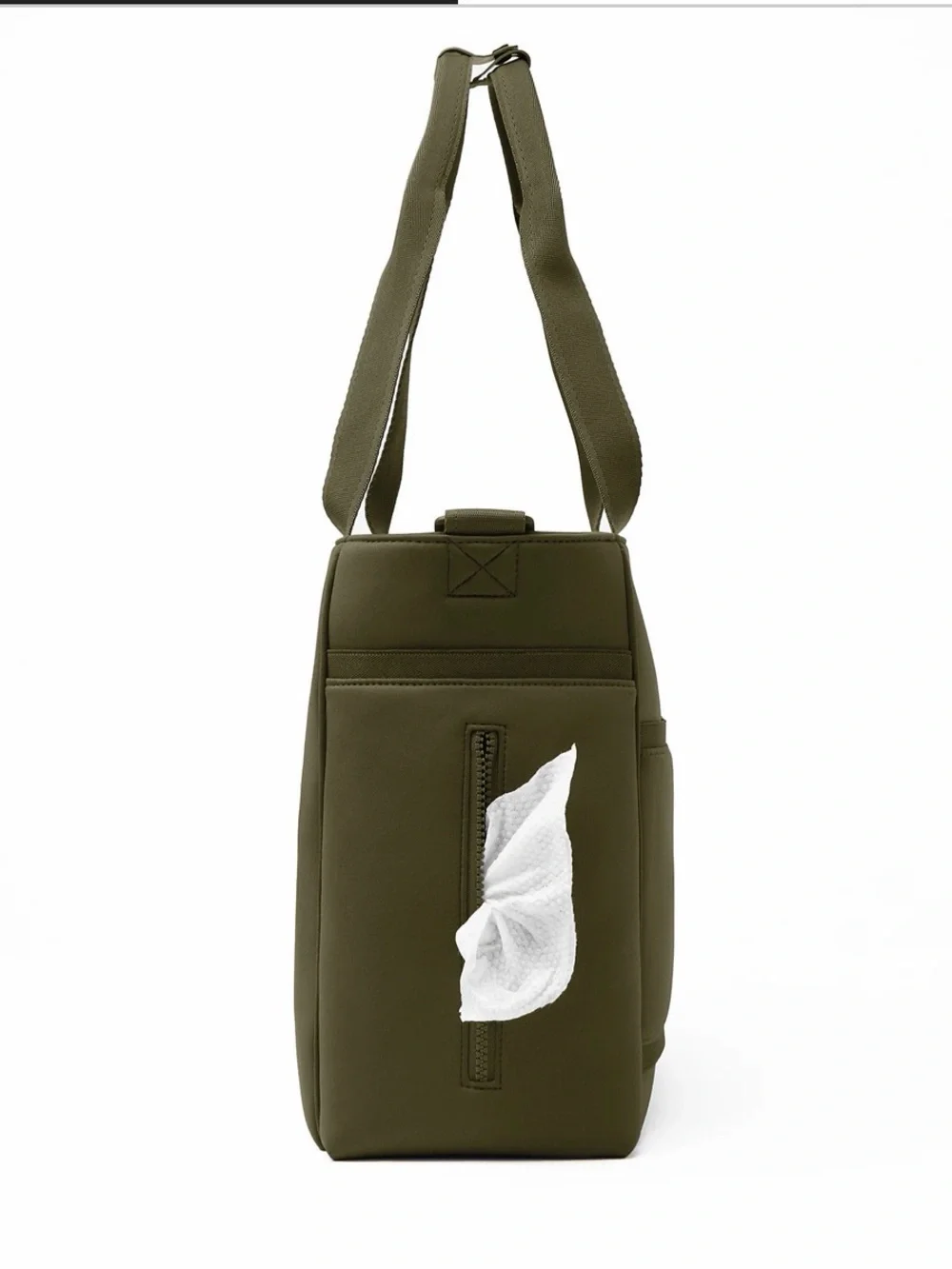 Dagne Dover Olive Zip-Front Tote